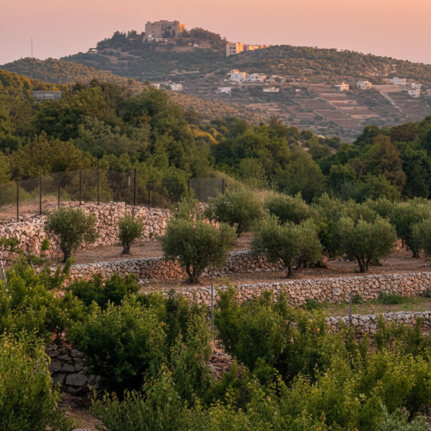 Ancient Jordanian olive oil gift set by Levant Liquid Gold featuring cold-pressed EVOO and olive oil soap from Ajloun Jordan.