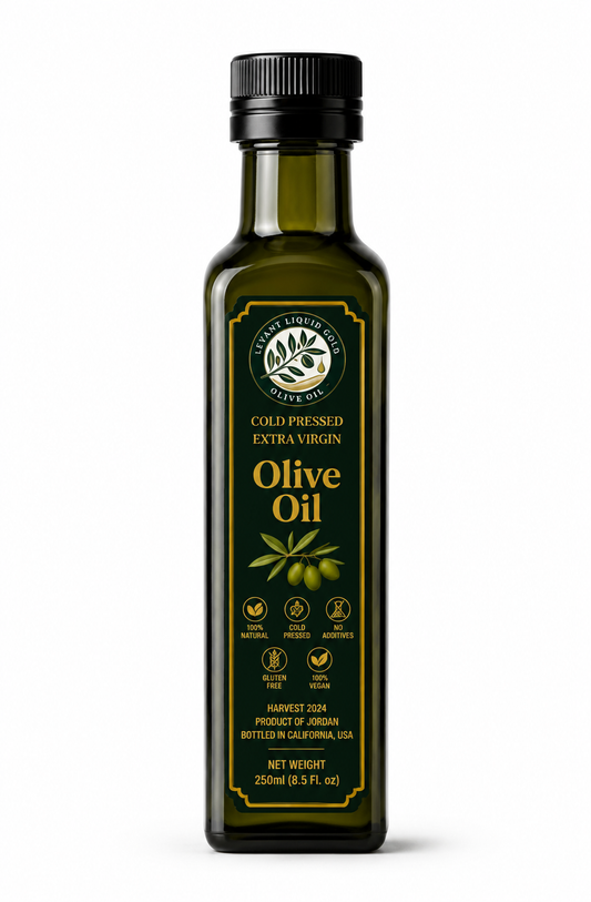 Levantine Jordanian Extra Virgin Olive Oil – 250mL | Ajloun Mehras Olives