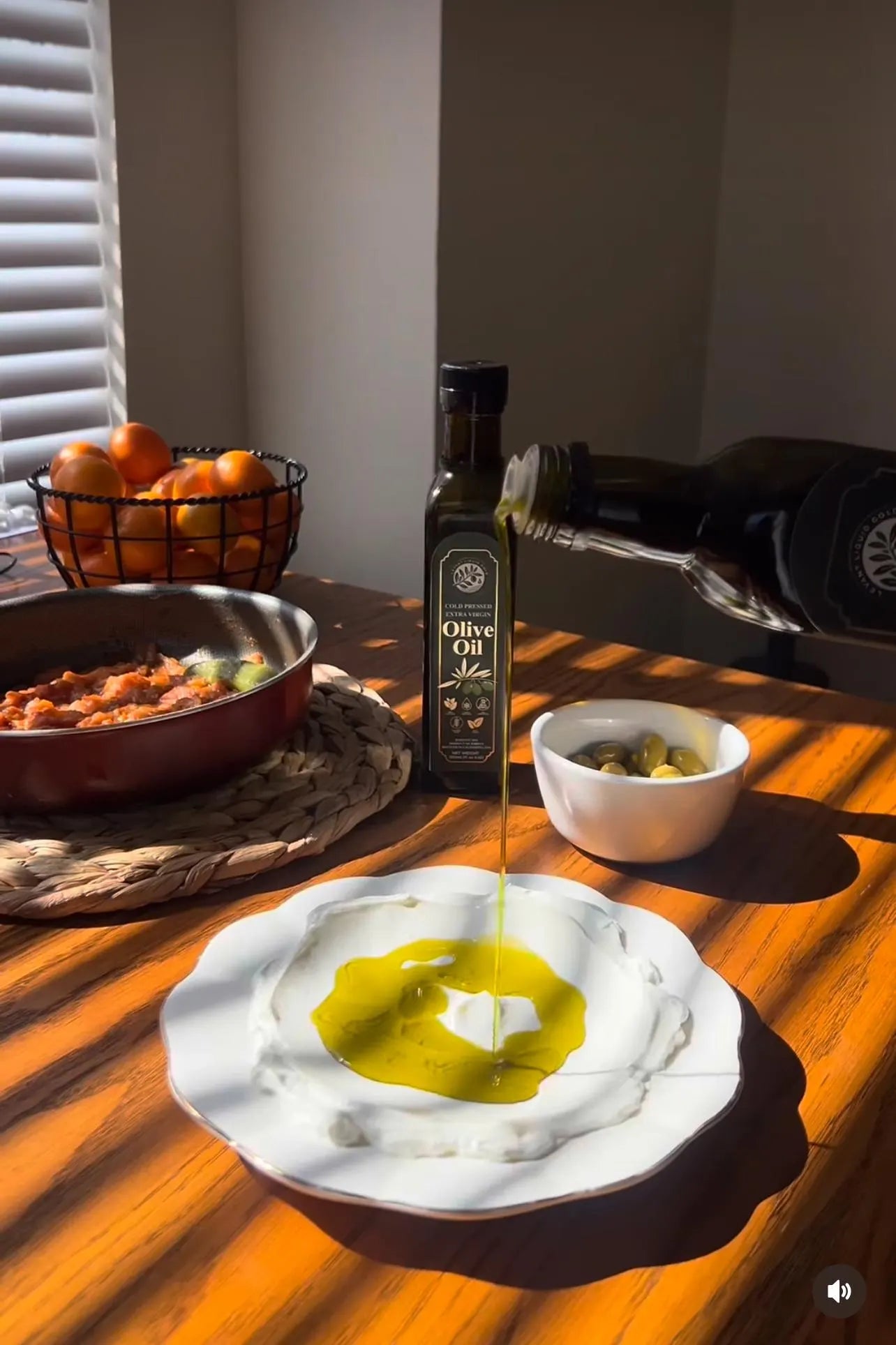 Ancient Jordanian olive oil gift set by Levant Liquid Gold, includes cold pressed EVOO and olive oil soap from Ajloun Jordan.